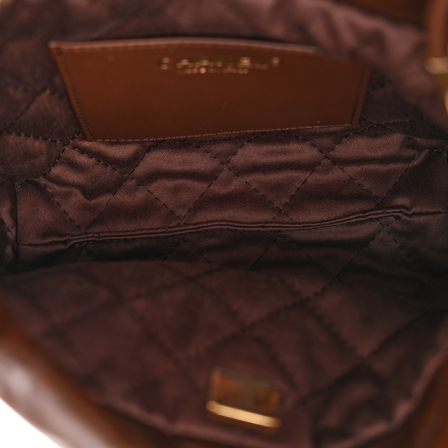 Chanel Shiny Calfskin Quilted Mini 22 Brown 5 of 10