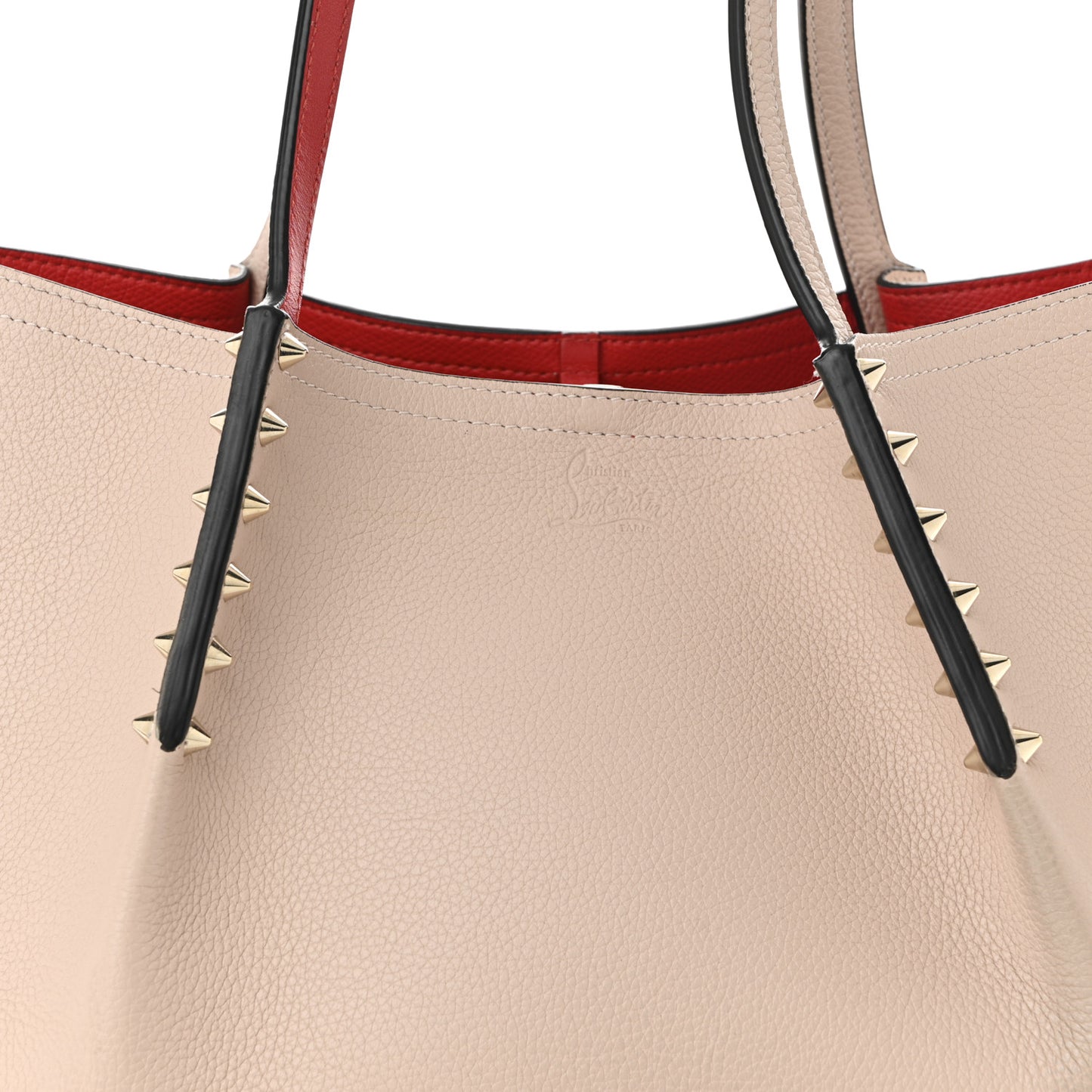 Calfskin Spiked Small Cabarock Shopper Tote Rose De Chine