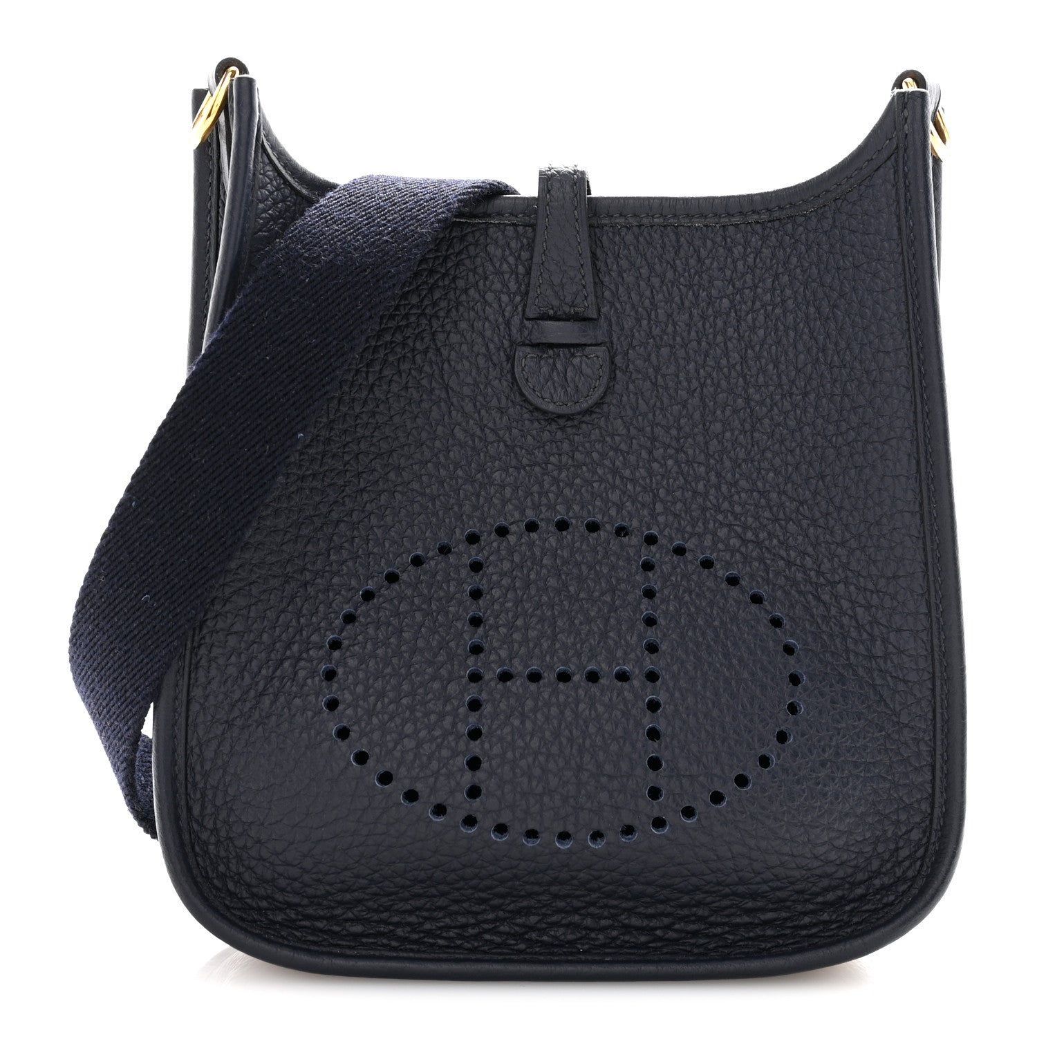 Hermes Taurillon Clemence Evelyne TPM Bleu Nuit 1 of 12