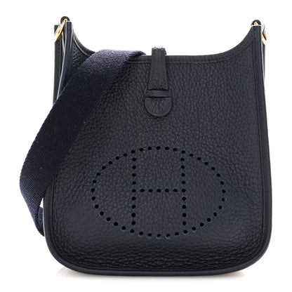 Hermes Taurillon Clemence Evelyne TPM Bleu Nuit 1 of 12
