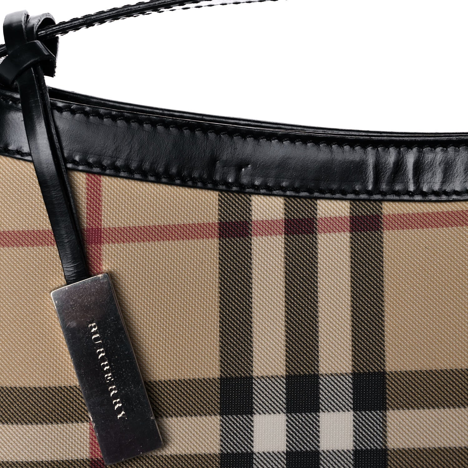 Burberry Vintage Check Shoulder Bag Black 13 of 15