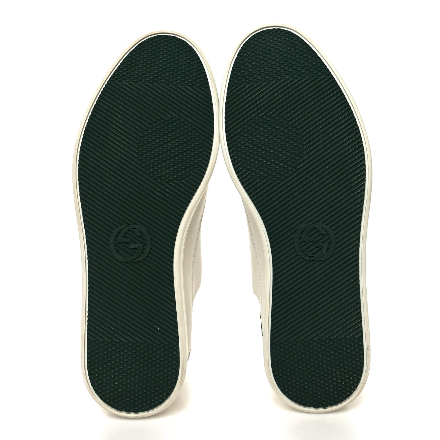 Nappa Suede Mens Low Top Sneakers 8 White Green