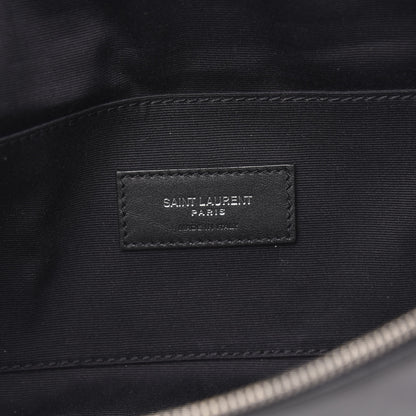 Saint Laurent Calfskin Monogram Belt Bag Black 6 of 9