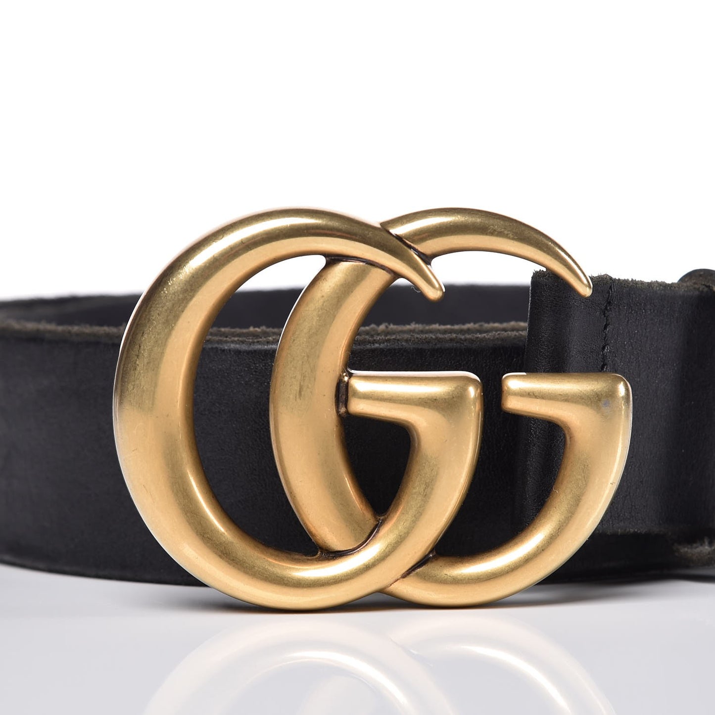 Faded Calfskin Double G 40mm Belt 80 32 Black