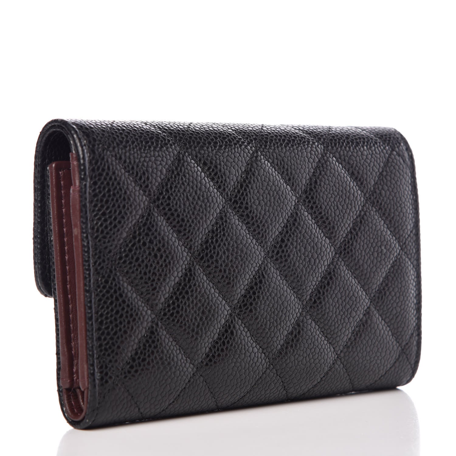 Chanel Caviar Quilted Small Flap Wallet Black 3 of 9