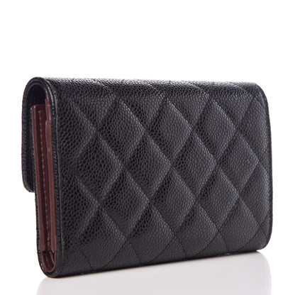 Chanel Caviar Quilted Small Flap Wallet Black 3 of 9
