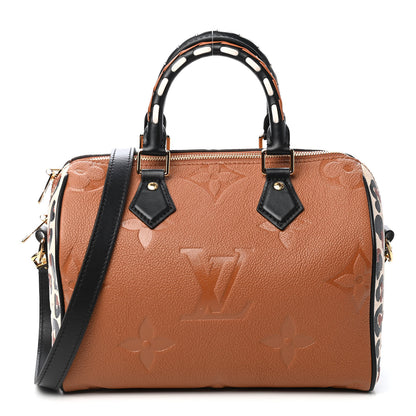 Louis Vuitton Empreinte Monogram Giant Wild At Heart Speedy Bandouliere 25 Caramel 1 of 9