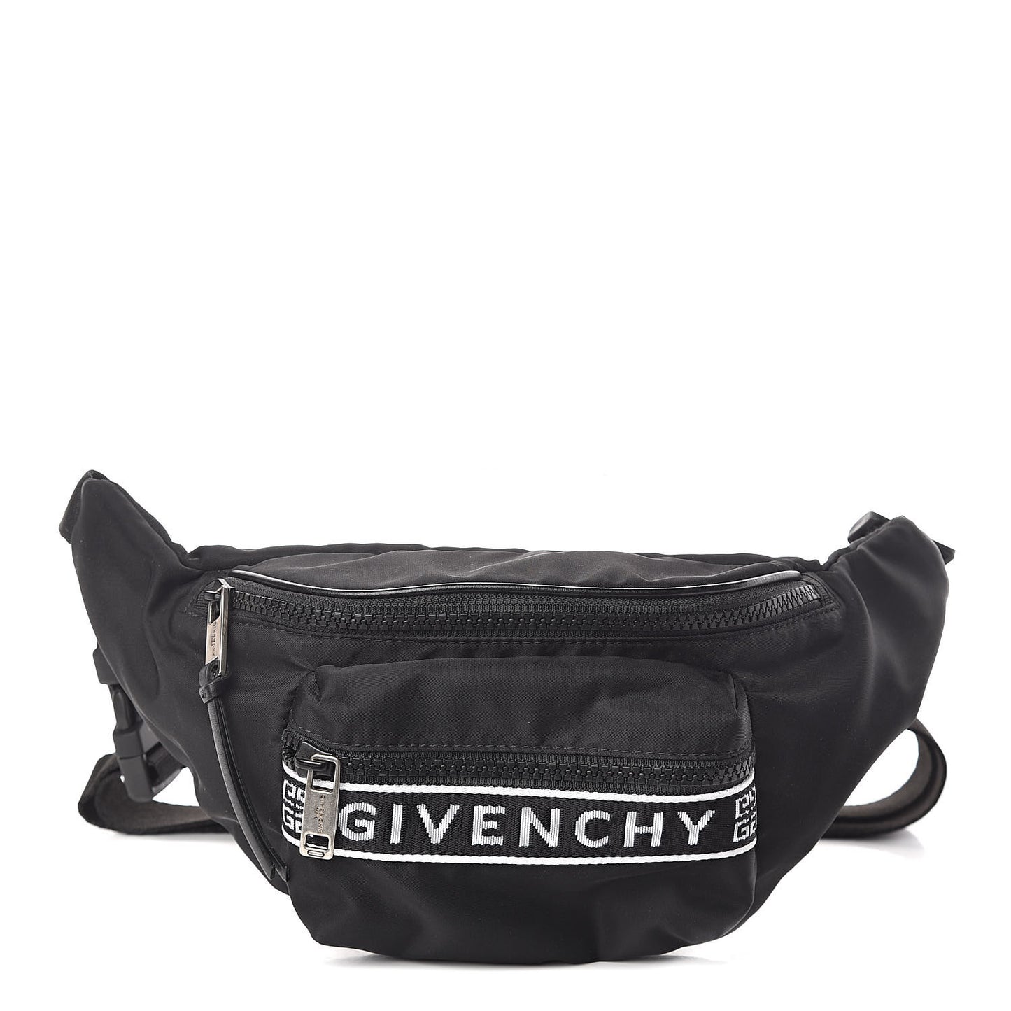 Nylon Logo Belt Bag Black