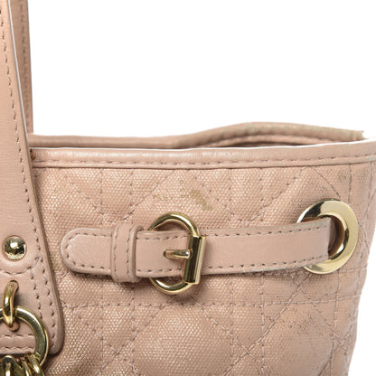 Christian Dior Coated Canvas Cannage Small Panarea Tote Beige 26 of 29