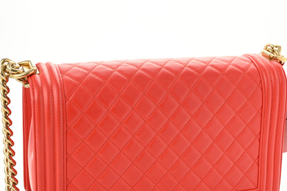 Chanel Calfskin Quilted New Medium Boy Flap Red 13 of 13