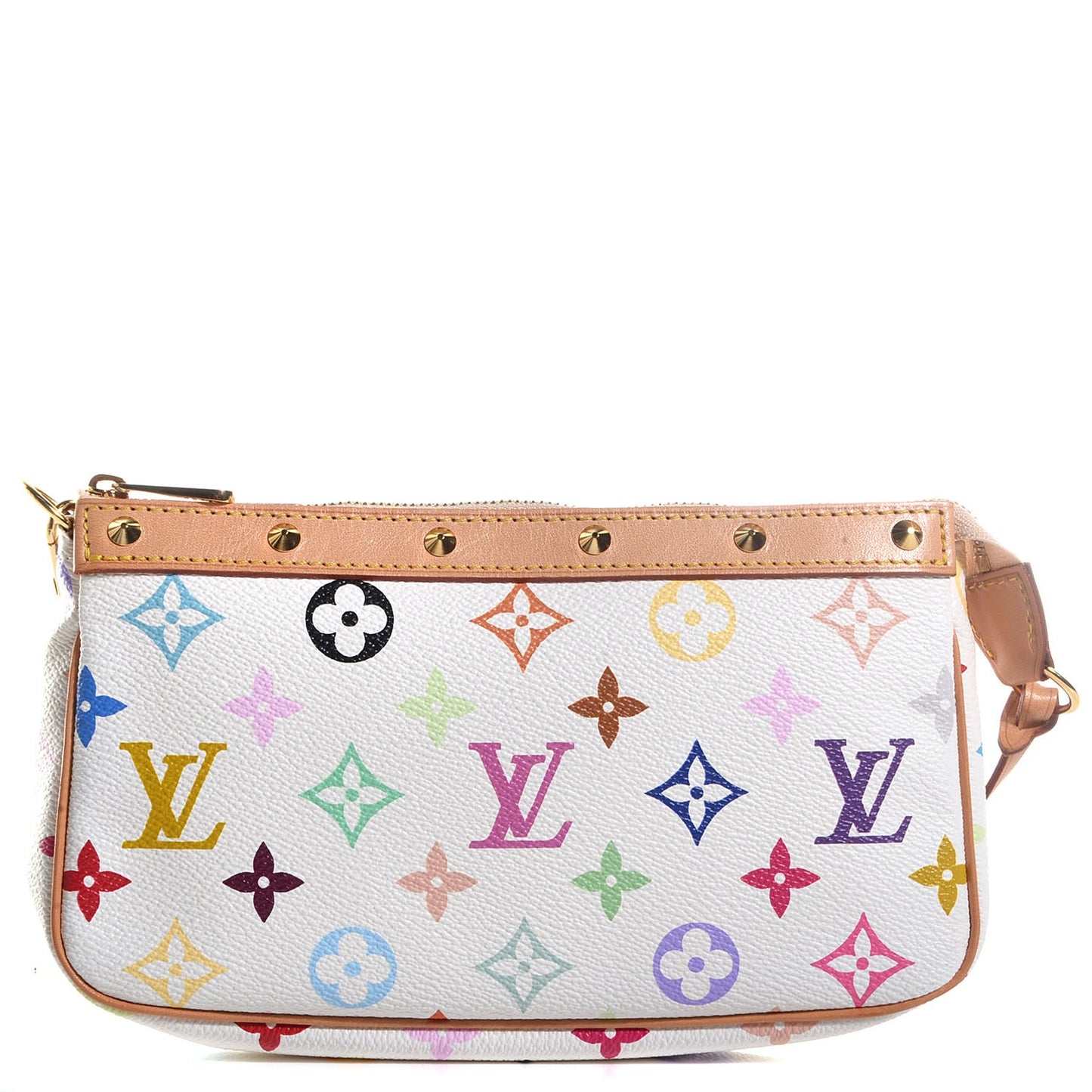 Monogram Multicolor Pochette Accessories White