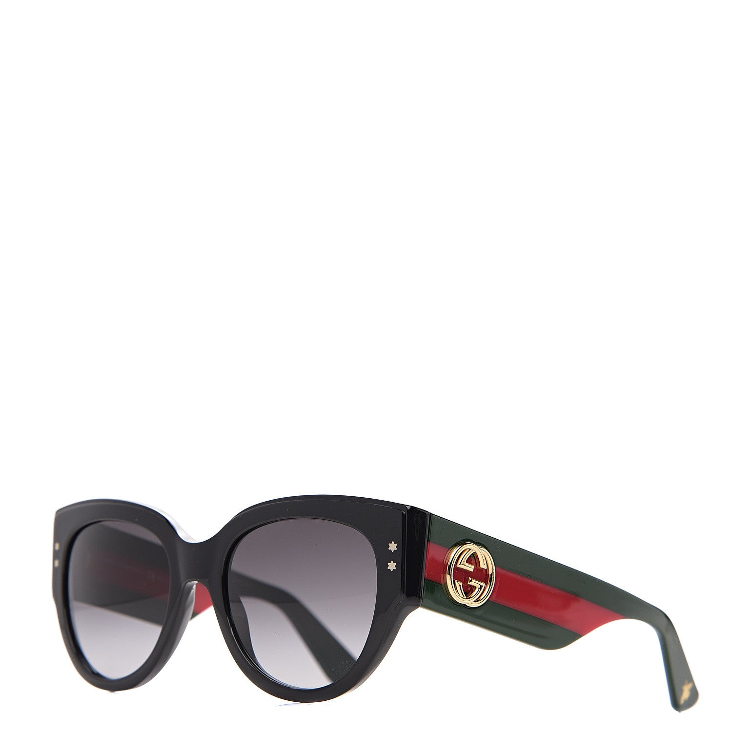Gucci Acetate Oversized Rectangle Frame Web Sunglasses GG3864/S Black 1 of 9