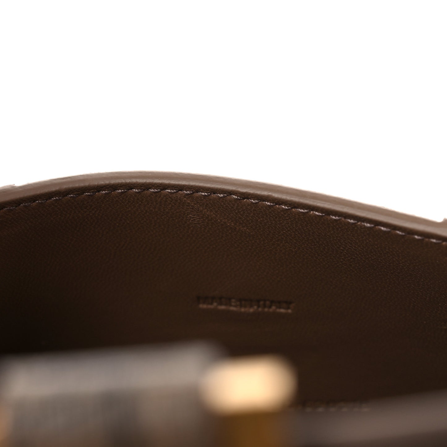 Coated Canvas BB Monogram Hourglass Top Handle Bag XS Beige Brown