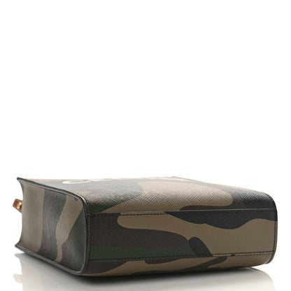 Celine Canvas Calfskin Mini Vertical Cabas Khaki 5 of 7