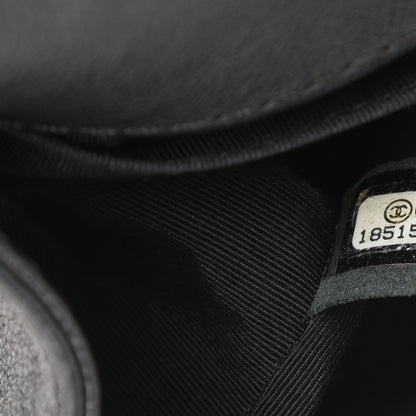 Chanel Metallic Calfskin Quilted Medium Boy Flap Black 7 of 15