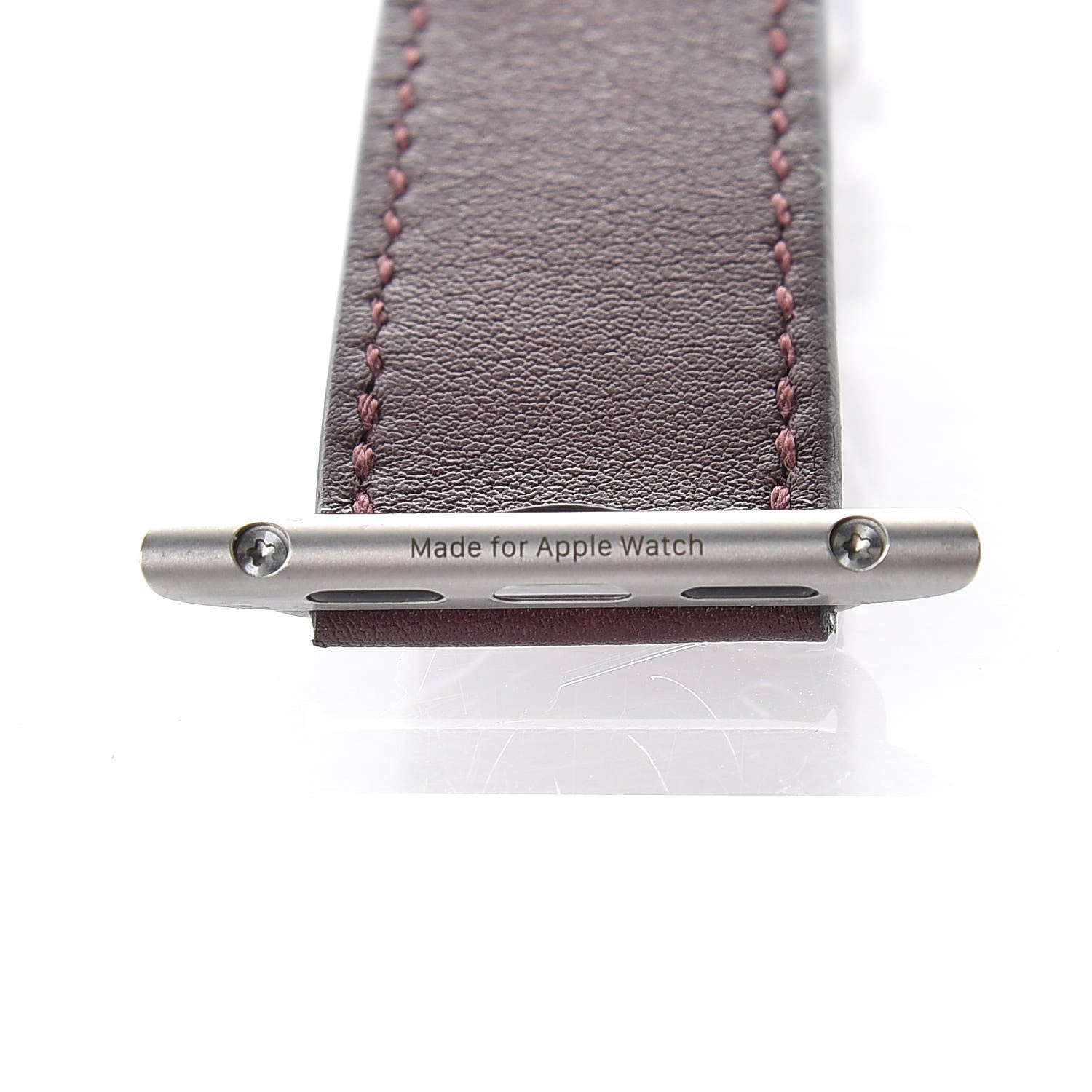 Hermes Swift 38mm Apple Watch Double Tour Band Bordeaux 8 of 9