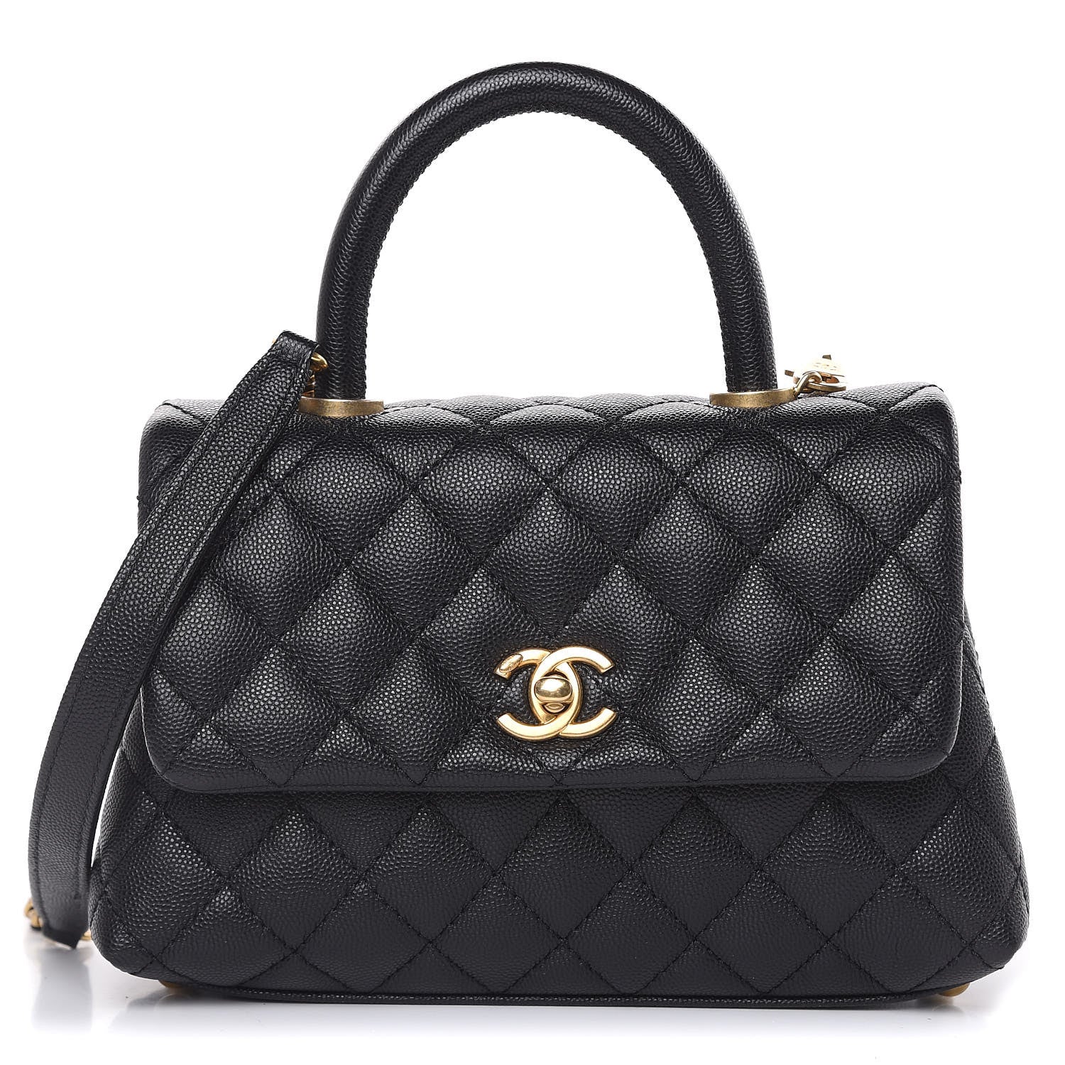 Chanel Caviar Quilted Mini Coco Handle Flap Black 1 of 10