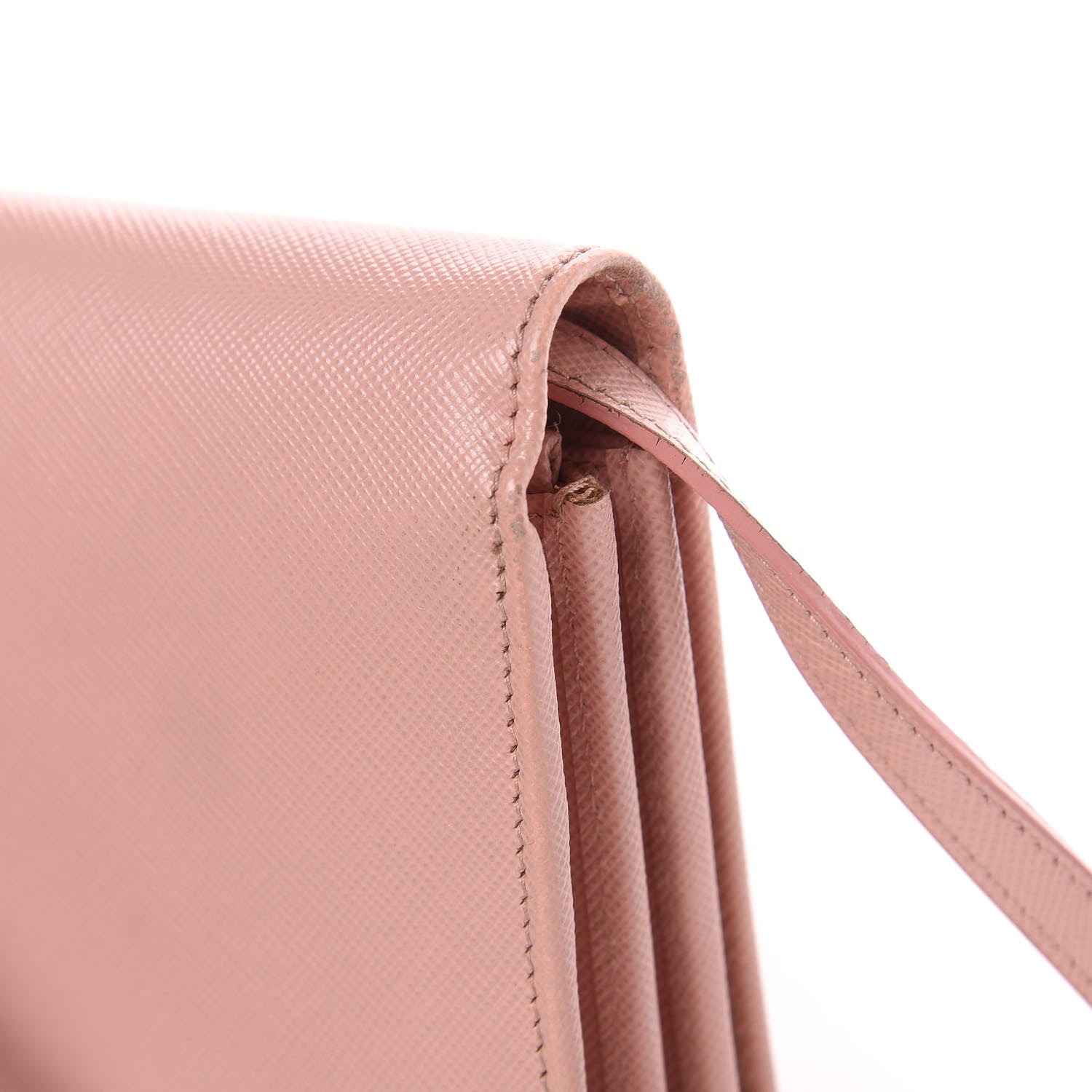 Prada Saffiano Metal Flap Wallet with Strap Orchidea 19 of 24