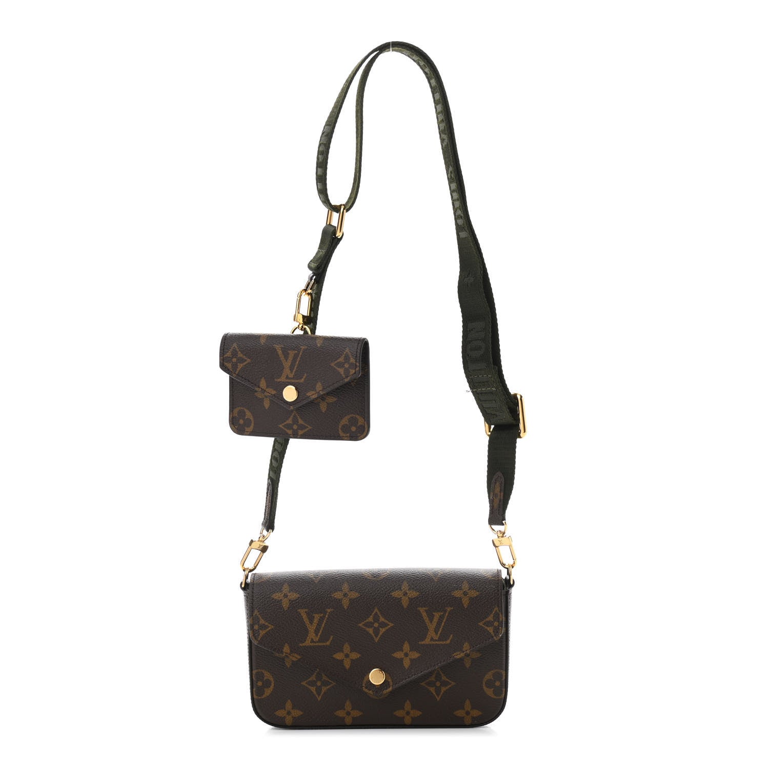 Louis Vuitton Monogram Felicie Strap & Go Kaki 1 of 11