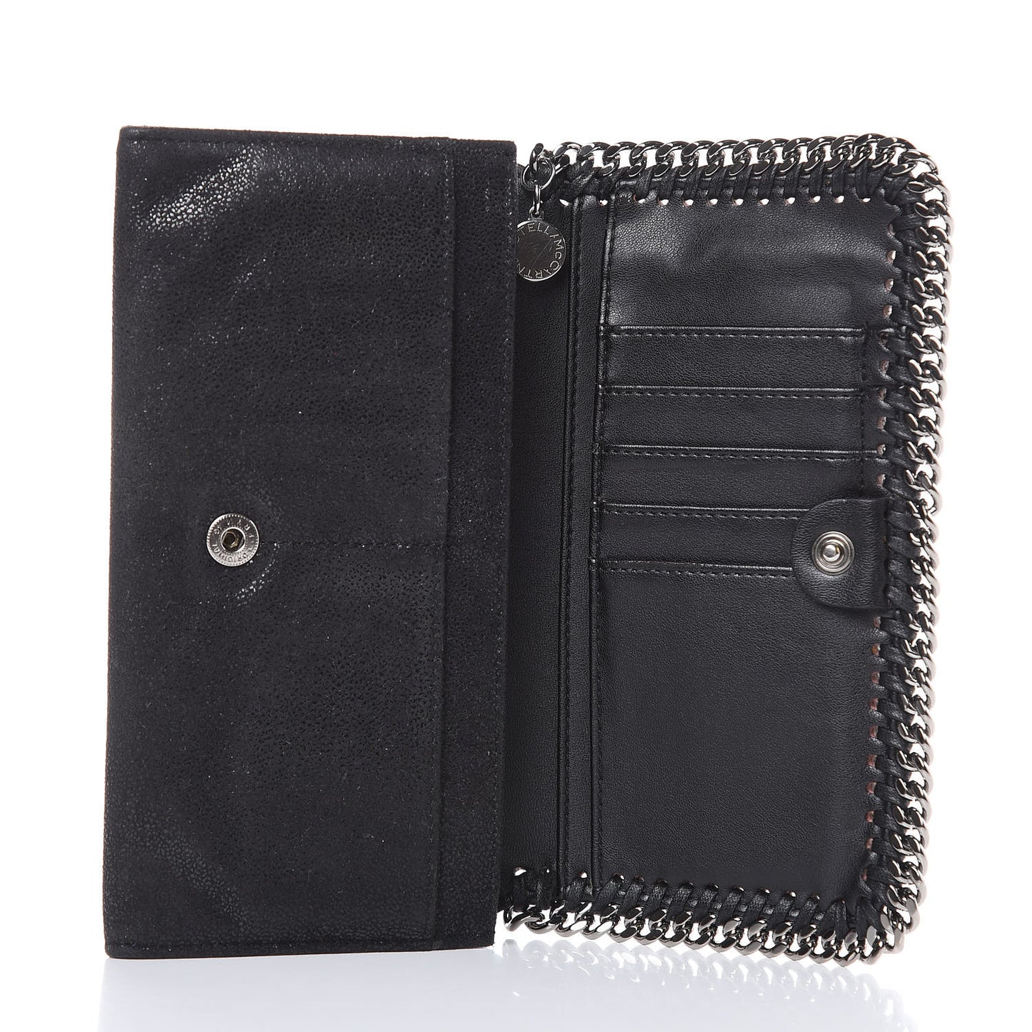 Shaggy Deer Falabella Flap Wallet Black