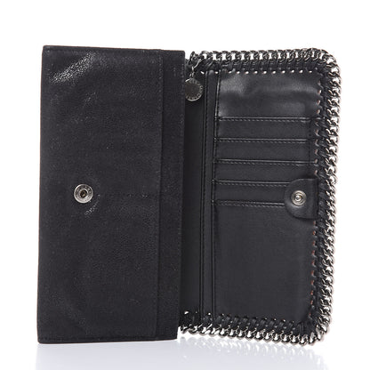 Stella McCartney Shaggy Deer Falabella Flap Wallet Black 7 of 8