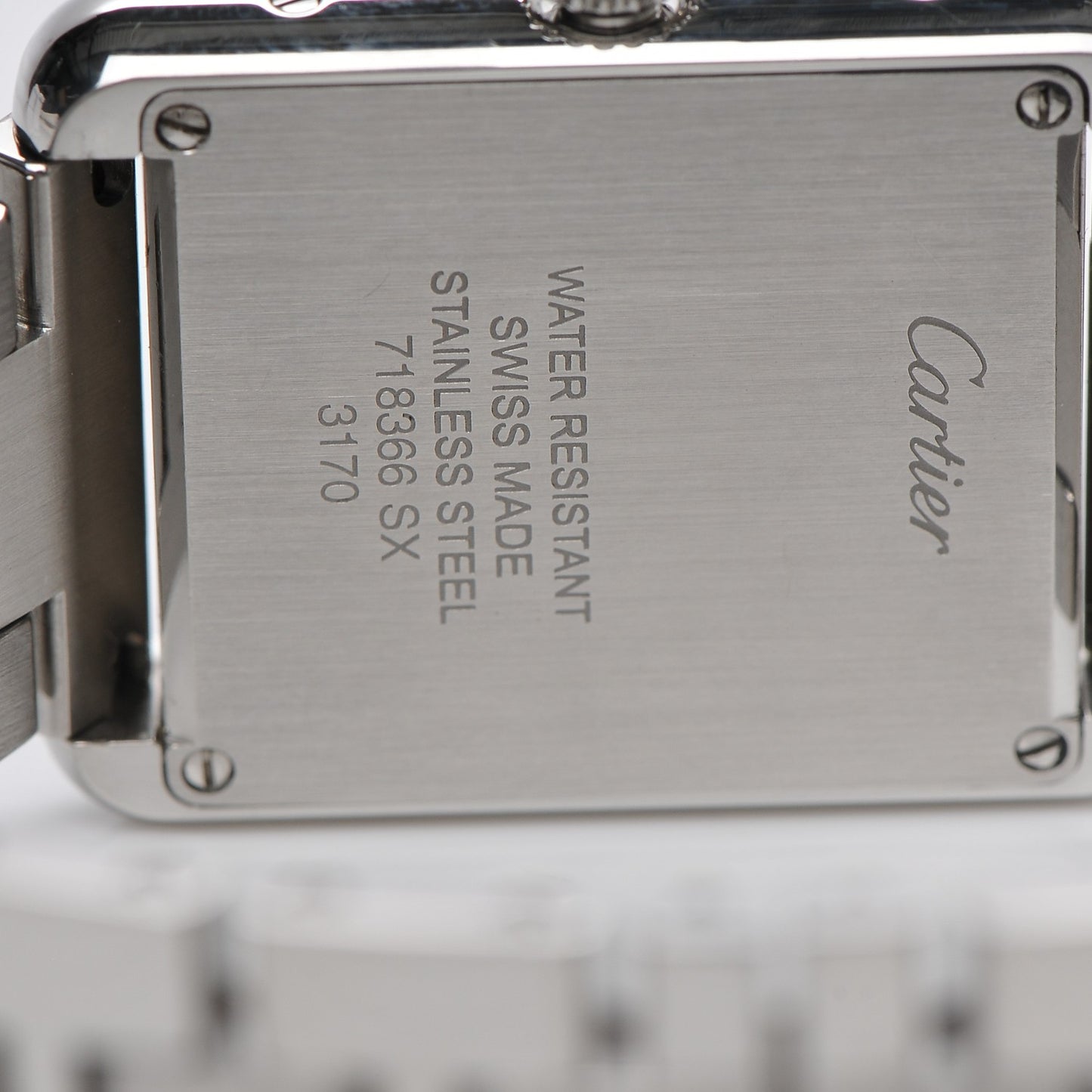 Stainless Steel 24mm Tank Solo Quartz Watch