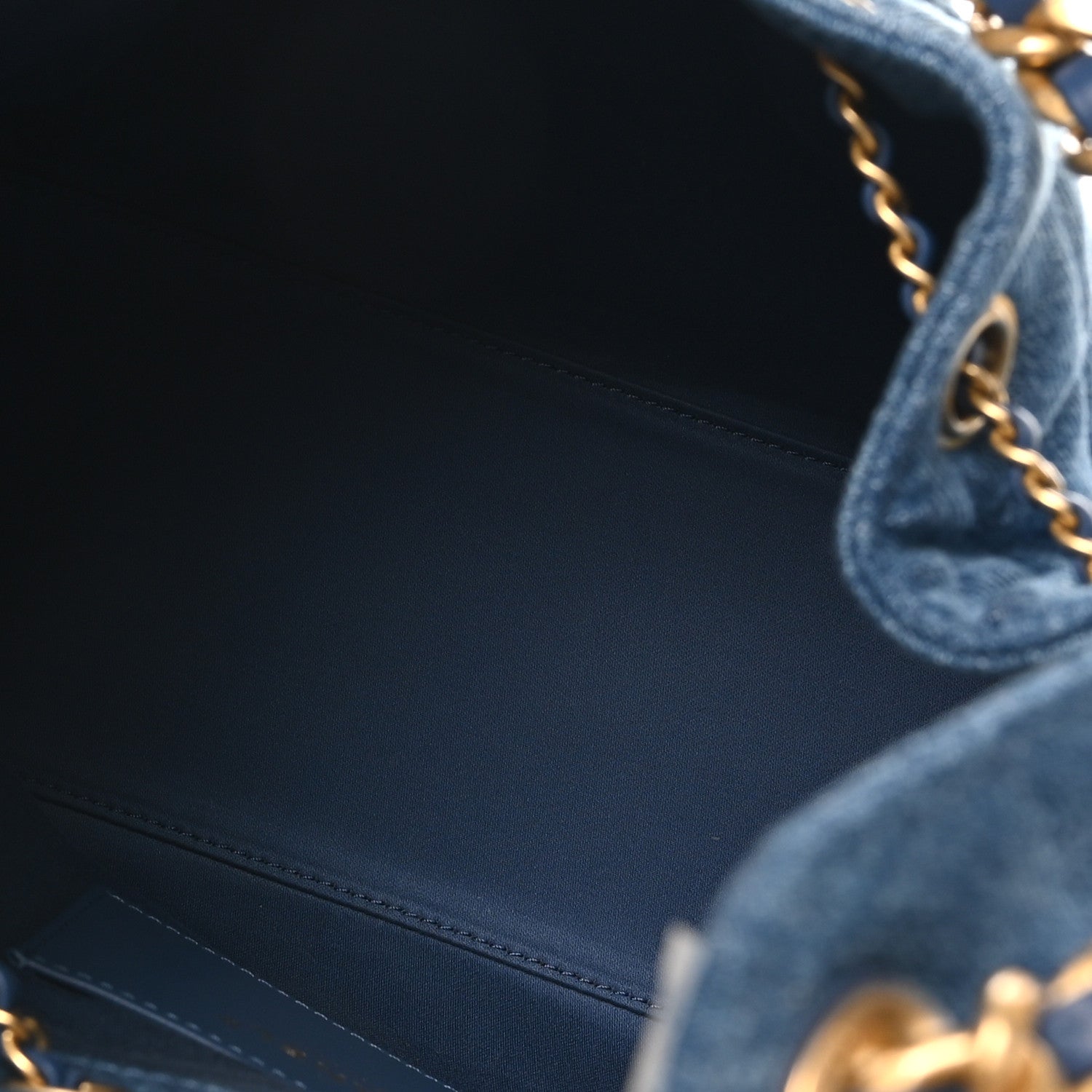 Chanel Washed Denim Quilted Small Chanel 25 Handbag Blue 6 of 11