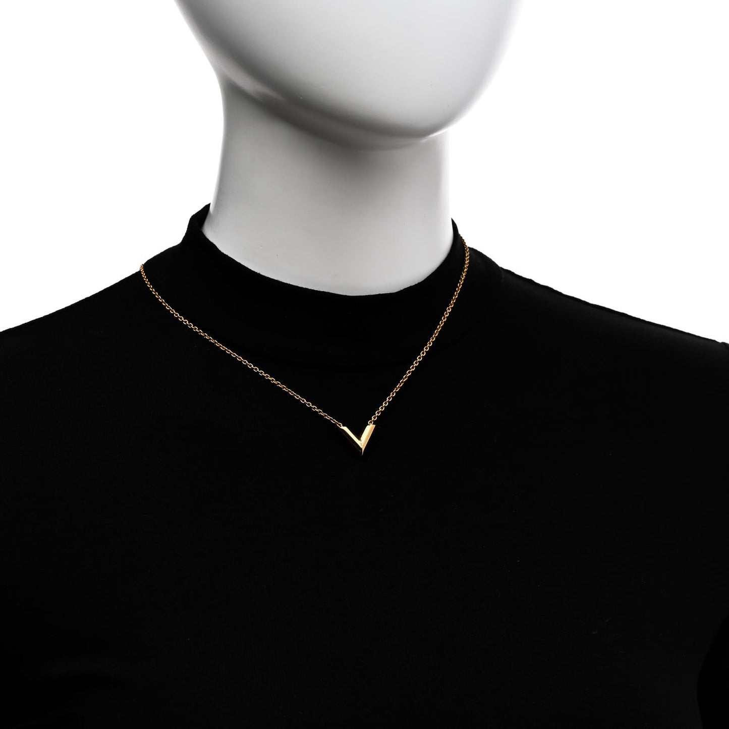 Essential V Necklace Gold
