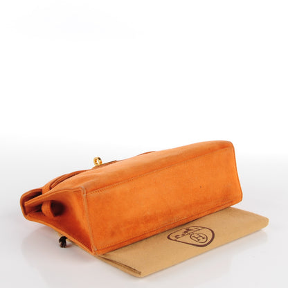 Hermes Veau Doblis Kelly Pochette Orange 4 of 16
