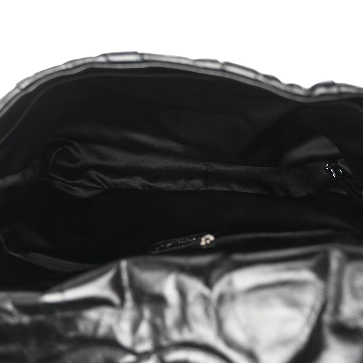 Glazed Calfskin Twisted Maxi Flap Black