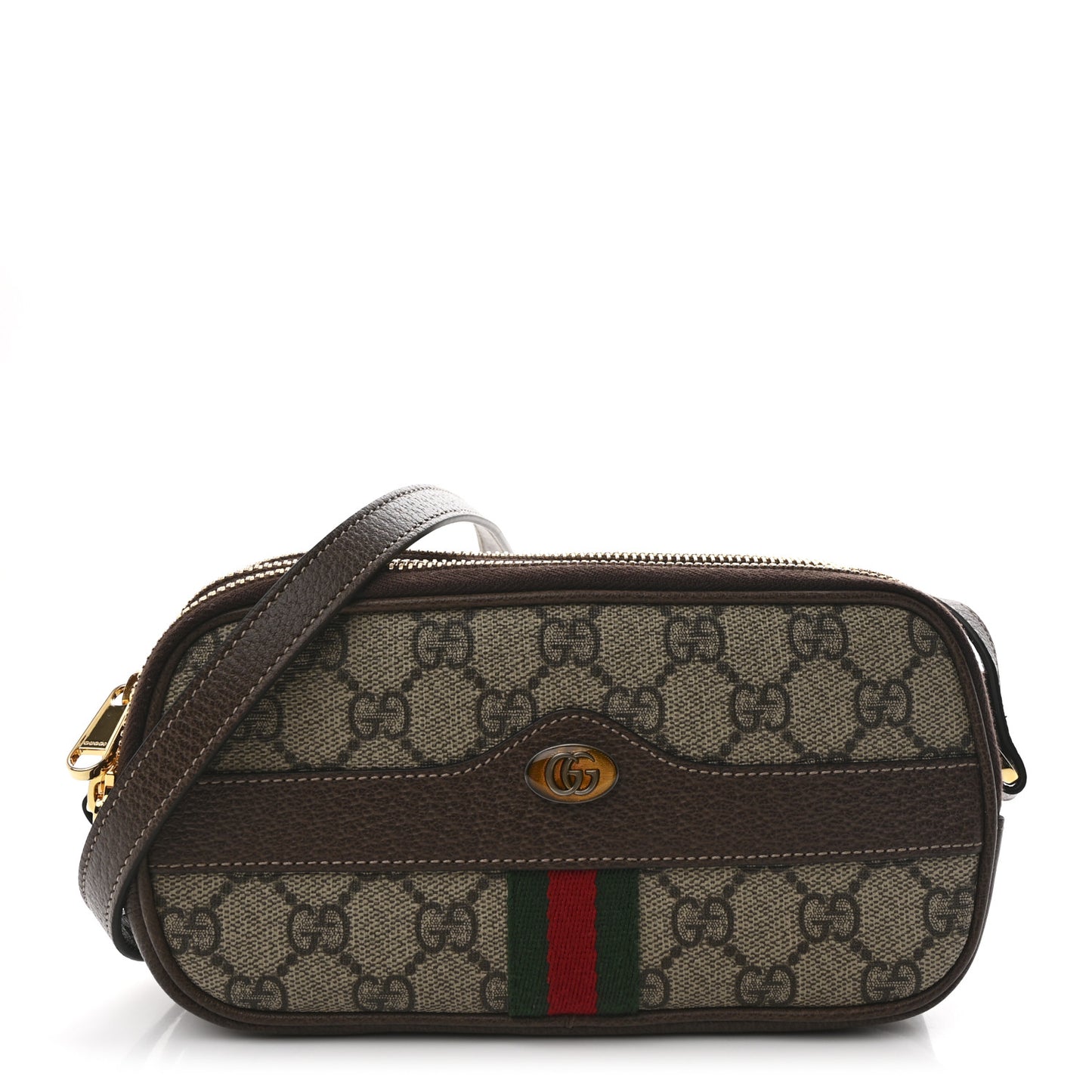 GG Supreme Monogram Web Mini Ophidia GG Bag Brown