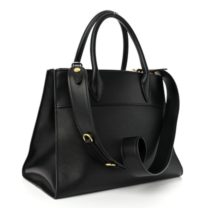 Prada Saffiano City Calfskin Small Paradigme Bag Black 3 of 10