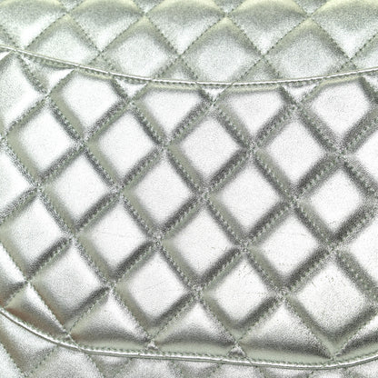 Chanel Metallic Lambskin Quilted Maxi Double Flap Green 13 of 14