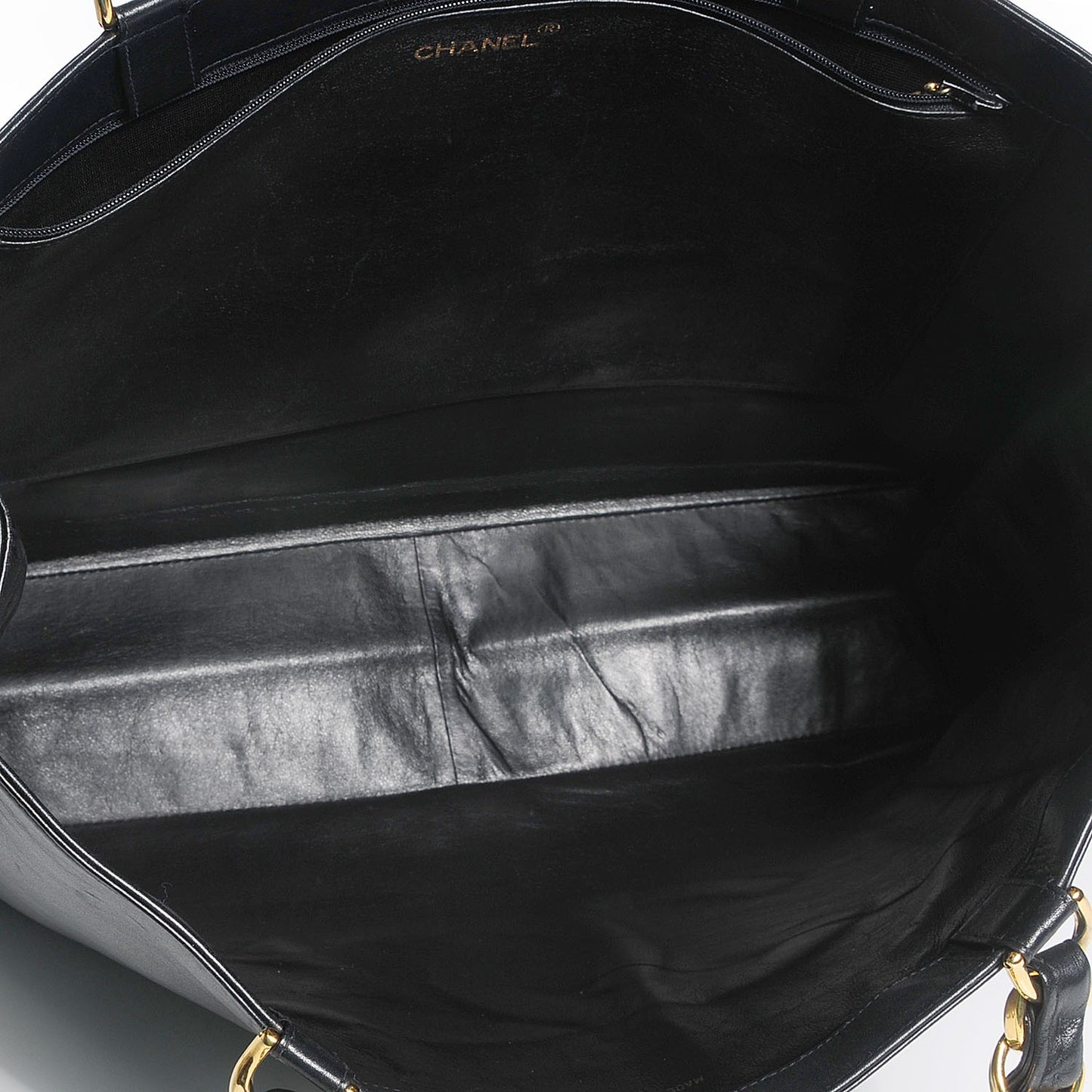 Lambskin Jumbo Shoulder Bag Black