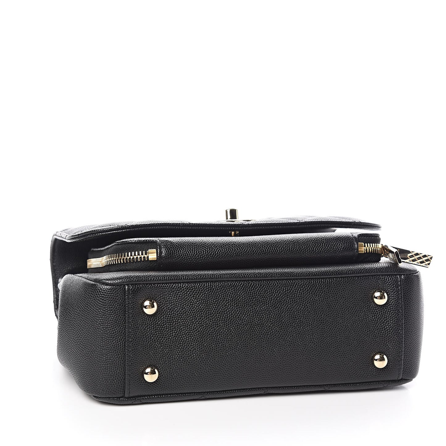 Caviar Quilted Small Business Affinity Flap Black