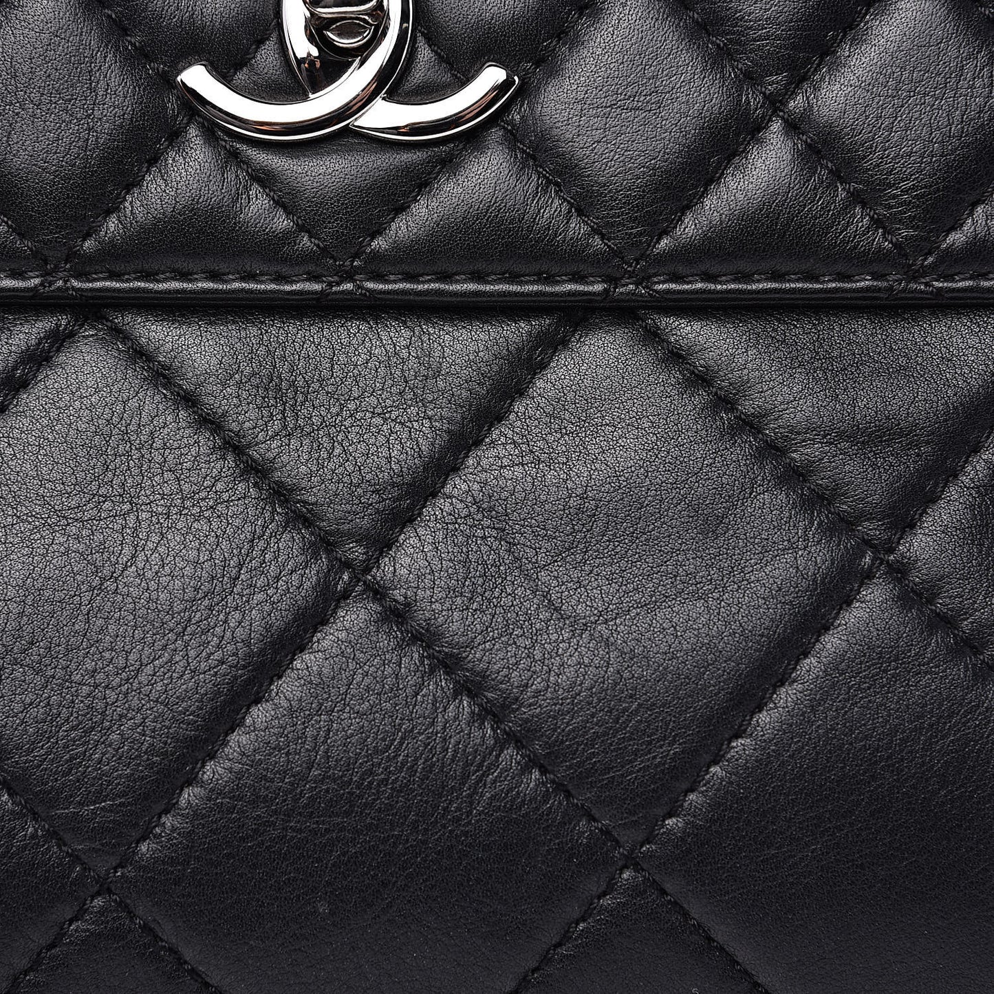 Calfskin Quilted In The Business Flap Bag Black