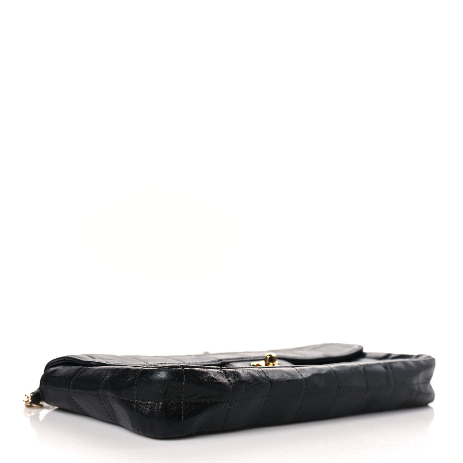 Chanel Lambskin East West Chocolate Bar Flap Black 5 of 11