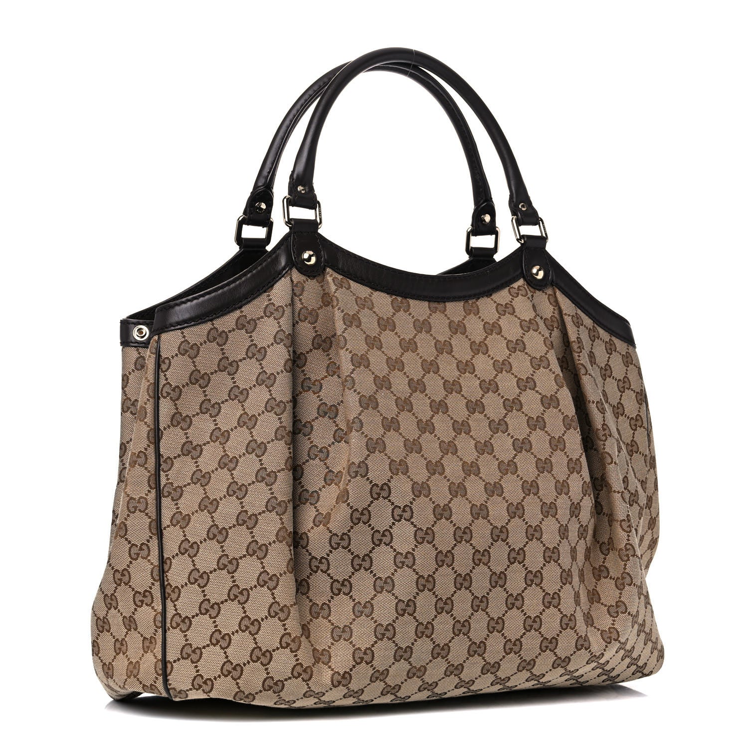 Gucci Monogram Large Sukey Tote Dark Brown 3 of 14