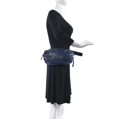 Balenciaga Stadio Classic Silver Hardware Neo Lift Hip Bag Bleu Roi 2 of 8