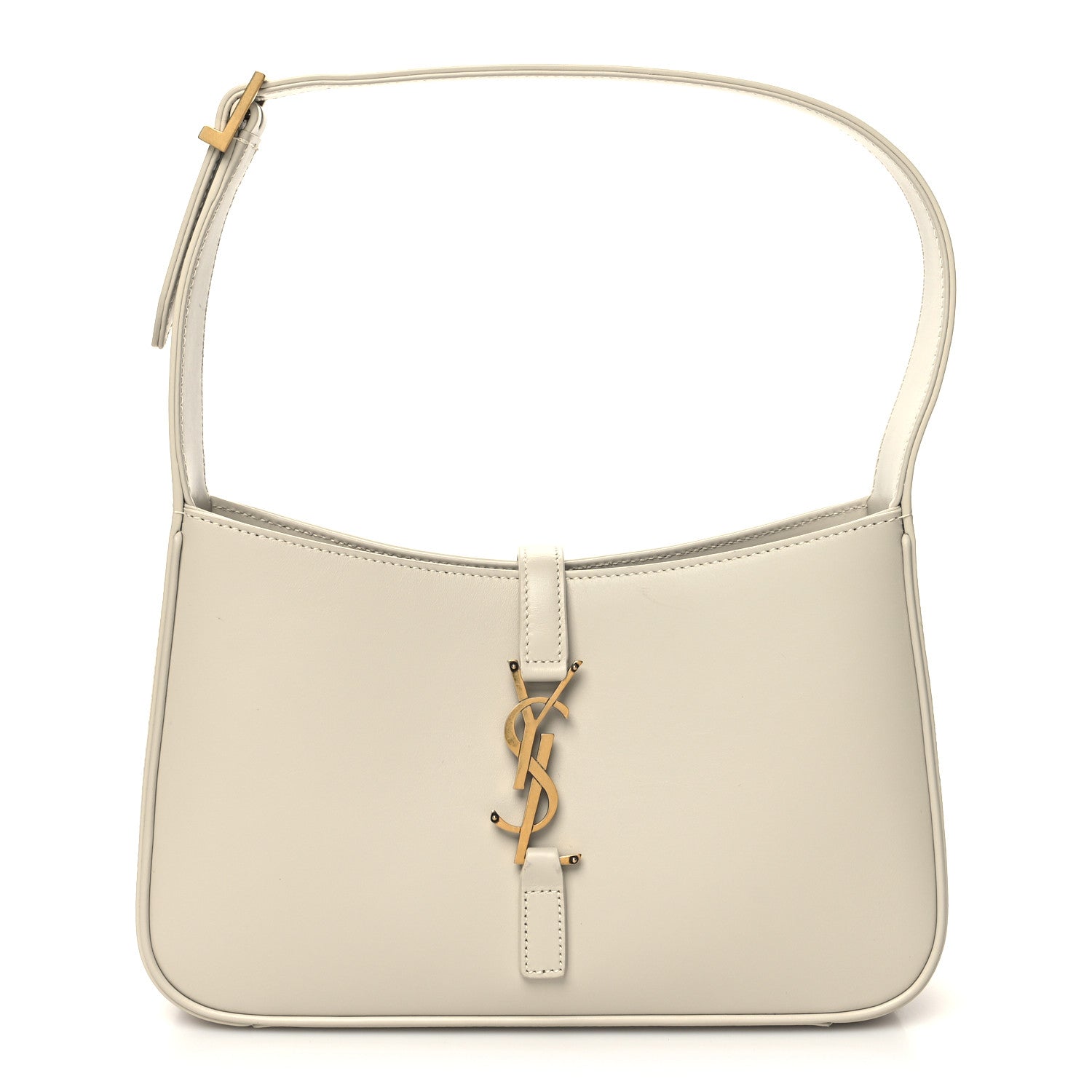 Saint Laurent Smooth Calfskin Le 5 A 7 Hobo Blanc Vintage 1 of 10