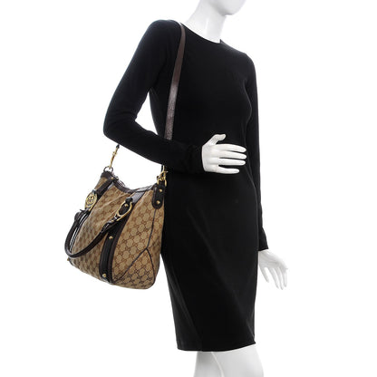 Gucci Monogram Interlocking G Tote Dark Brown 2 of 16