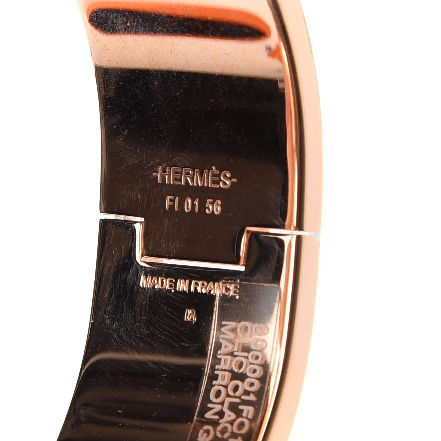 Hermes Enamel Wide Clic Clac H Bracelet PM Marron Glace 3 of 5