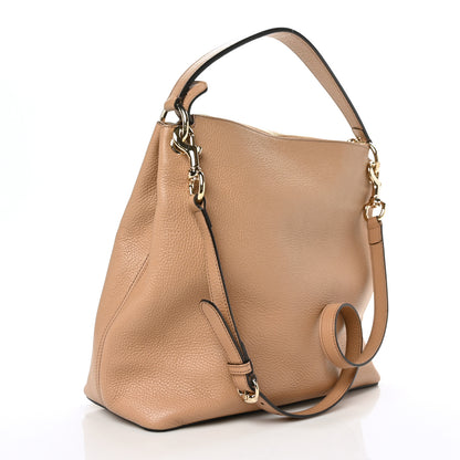 Gucci Pebbled Calfskin Large Soho Hobo Camelia 3 of 9
