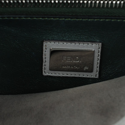 Fendi Vitello Dolce Marmol Large Peekaboo Iconic Satchel Asfalto Verde Salvia 6 of 8