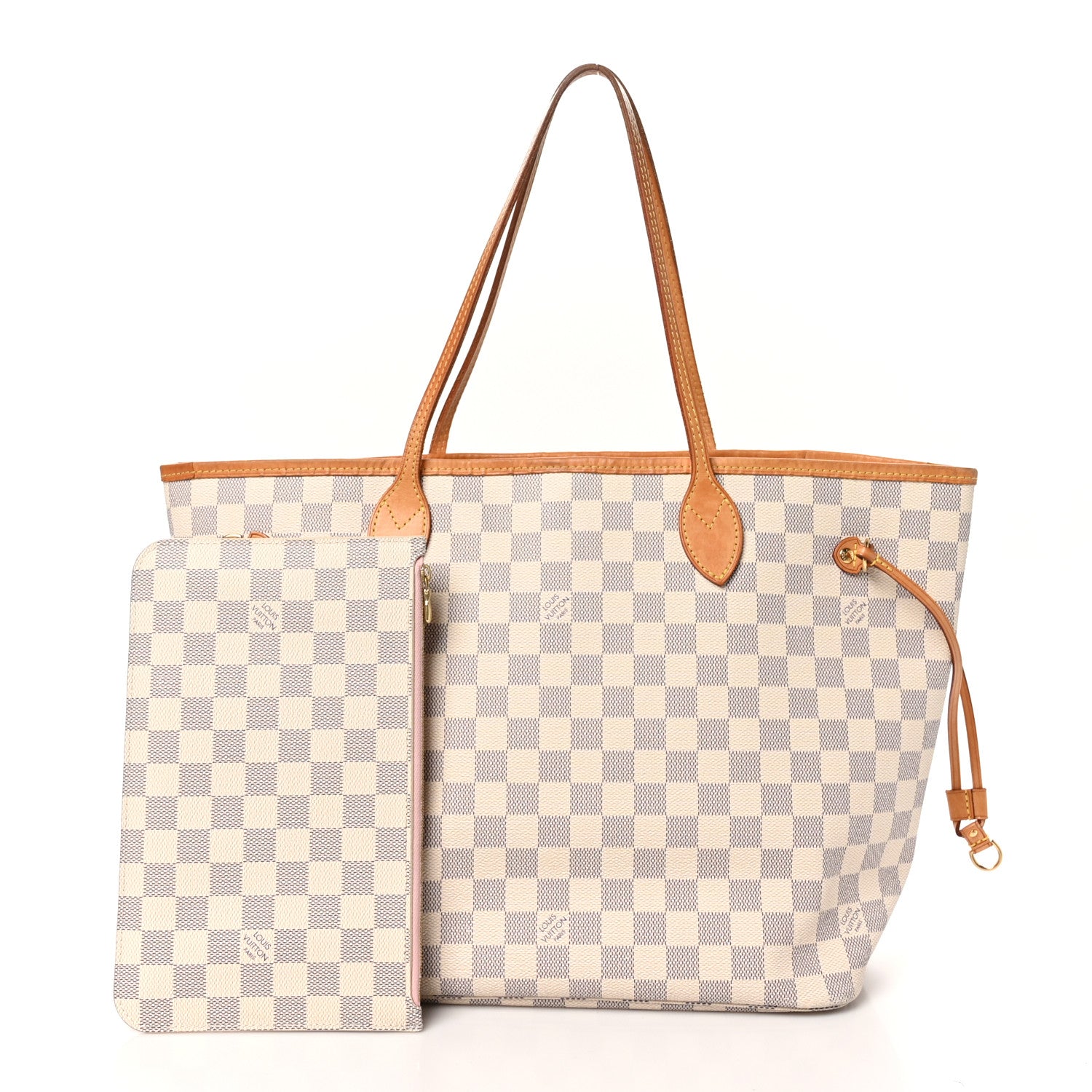 Louis Vuitton Damier Azur Neo Neverfull MM Rose Ballerine 3 of 11