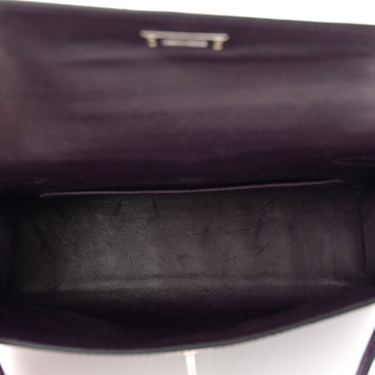 Hermes Shiny Niloticus Crocodile Kelly Pochette Amethyste 5 of 10