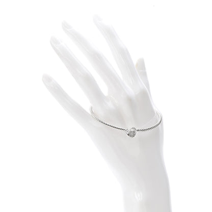 David Yurman Sterling Silver Diamond 3mm Infinity Bracelet 2 of 4