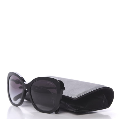 Chanel Acetate Butterfly Winter Pearl Sunglasses 5339-H Black 8 of 8