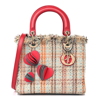 Christian Dior Tweed Heart Deco Medium Lady Dior Multicolor 1 of 18