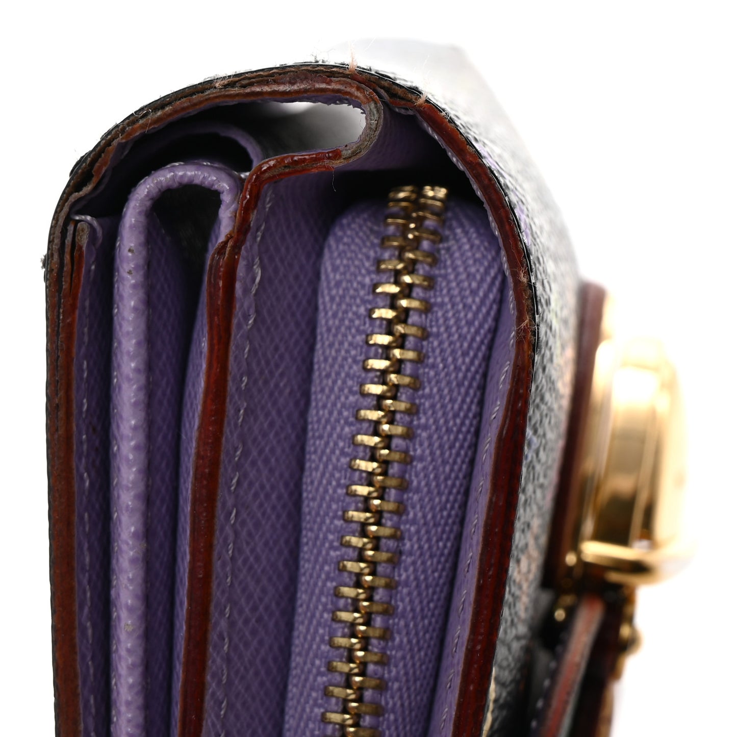 Monogram Multicolor Joey Wallet Black Violet